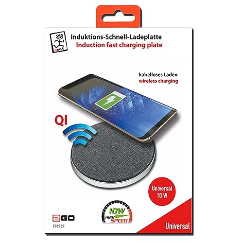 Chargeur sans fil 2GO rapide universel 10W gris induction