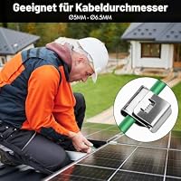Poeland 30 Stück Solarpanel Kabelklemmen, Edelstahl Photovoltaik Kabelhalter, Kabelclips für Anhängerrahmen und Photovoltaik-Module, PV-Verkabelung Bootskabel – Ansicht 5