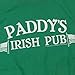 It's Always Sunny In Philadelphia Paddy's Pub T Shirt & Exclusive Stickers (Large) Green