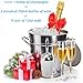 YOUEON 4 Liter Ice Bucket with Scoop and Lid, Double Walled Insulated Ice Bucket for Parties, Cocktail Bar, Wine Chiller, Beverage Tub with Carry Handles, Indoor & Outdoor Use, Silver