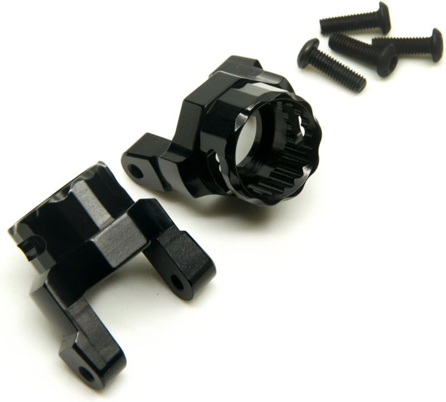 1 Pair of Aluminum Front C-Hub for 1:10 Axial Wraith RC Crawler Truck 90018 90020 90031 90045 90056 Black