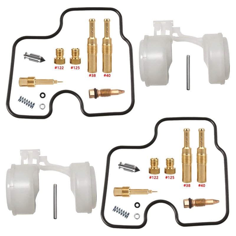 Kit réparation carbu CB500 PC26 PC32 avec flotteur pour moto 500cc bicylindre 1993-2003