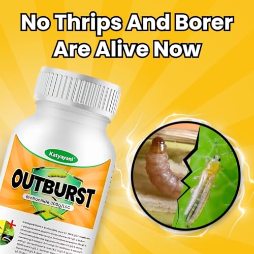 Image of Katyayani Outburst | Broflanilide 300 G /L SC | Suitable for Chilli, Brinjal, Tomato, Soybean & Red Gram | Long-Lasting Action & Better Results | Systemic Broad Spectrum Crop Care Solution 34ML x 1