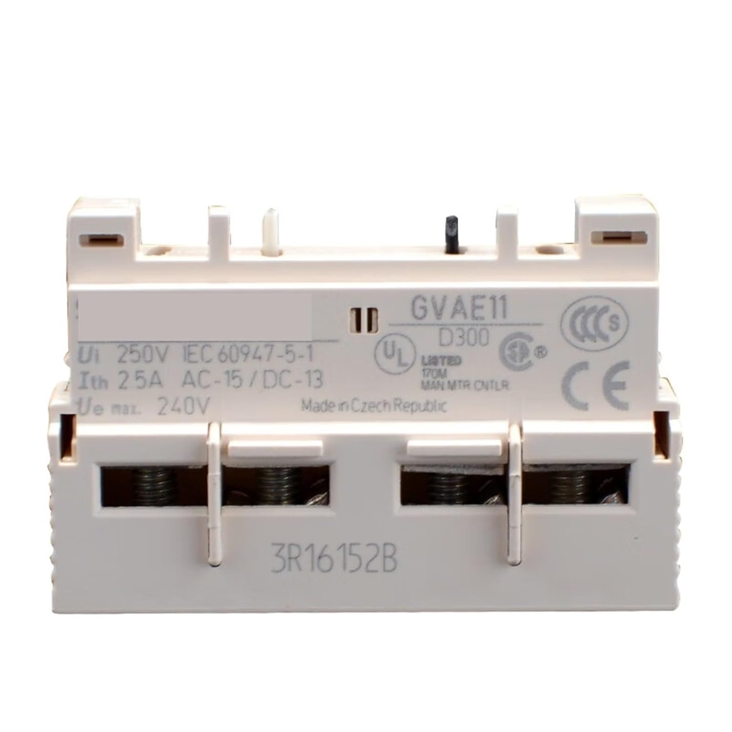 Motor Circuit Breaker Auxiliary Contact GVAE11 GVAN20 Protector Formal 1 Normally Open Closed 1Pcs(GVAE11 Side)