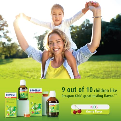 Image of Prospan /Abrilar Kids Cough Syrup + Mucus with Proprietary Ivy Leaf Extract EA575 - Soothes Cough, Mucus Relief, No Sugar, Non-Drowsy, Alcohol-Free, Drug-Free - 200 mL