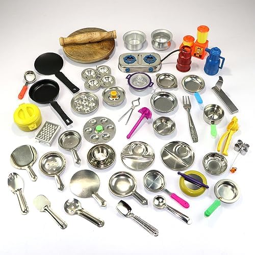 Buy Lirzeg Plastic Kitchen Set Toys for Kids Girl with 42 Pcs Lights ...