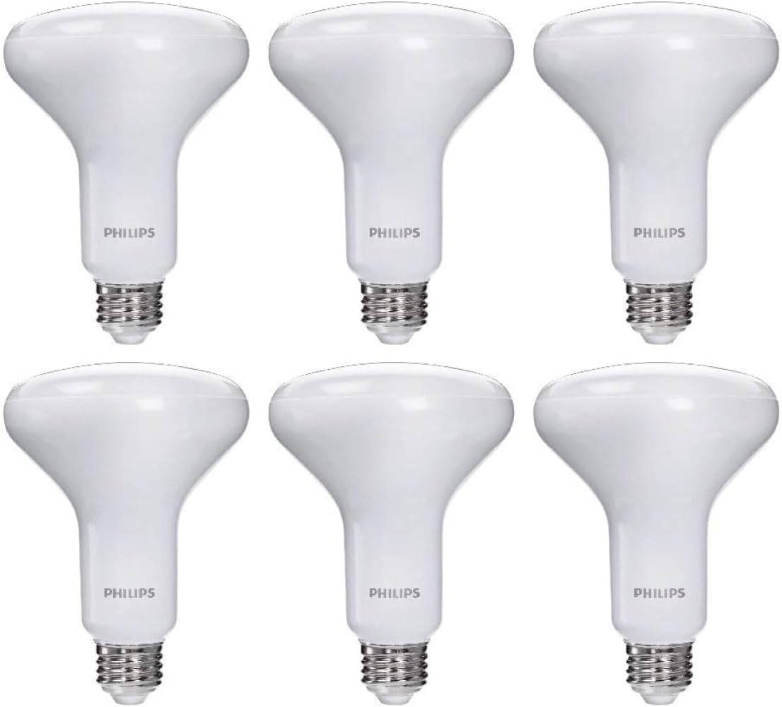 LED 65W BR30 6-Pack Ultra Definition Soft White (2200K) 650 Lumen (7.5W = 65W) Dimmable Flicker-Free Light Bulbs