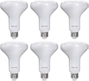 PHILIPS LED 65W BR30 6-Pack Ultra Definition Soft White (2200K) 650 Lumen (7.5W = 65W) Dimmable Flicker-Free Light Bulbs