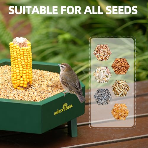 Wooden Ground Bird & Squirrel Feeder Tray - 12.59 w/ Code + 40% Off Code JQCK73XC - image 5