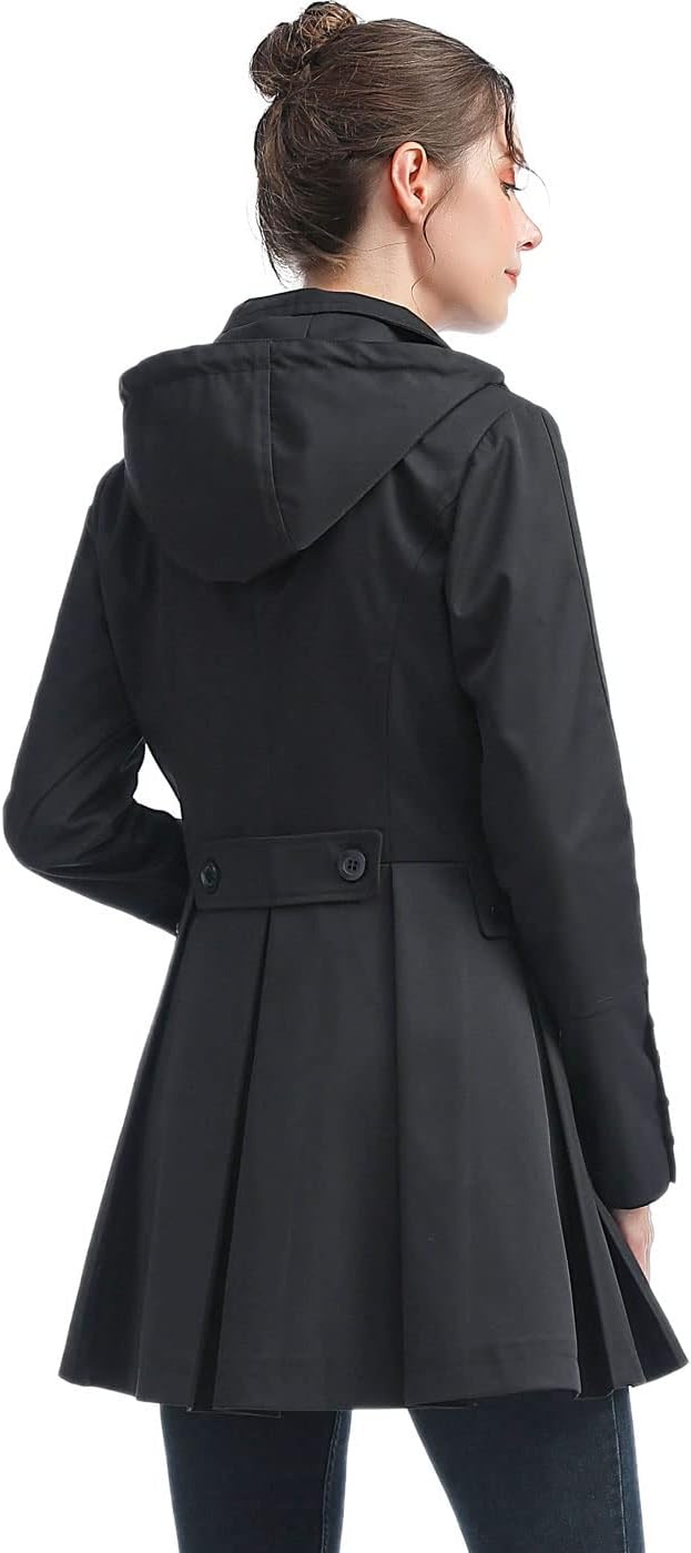 BGSD Women Nicole Waterproof Hooded Fit Flare UK Ubuy