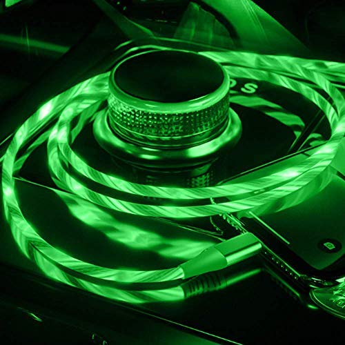 image for Le tide Multi 3 in 1 LED Flowing Shining Charger Cable Light Up Charge