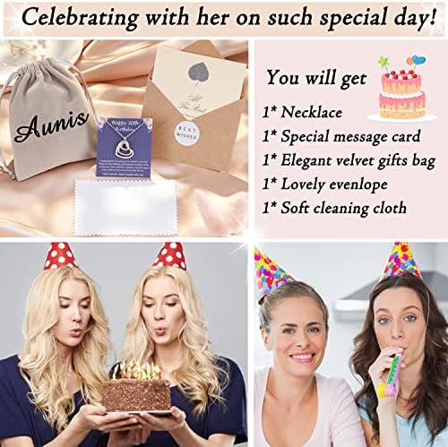 Aunis 30th Birthday Gifts for Women, 30th Birthday Necklace Gifts for Her, Jewellery Presents for Friends Daughter Women