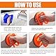 Poraceous 4 Stück Auto Dent Saugnapf, Suction Cup Dent Remover, Beulen Reparaturset Auto, Vakuumsauger, Heavy Duty Saugheber, für die Reparatur Von Autodellen, Glas, Bildschirm, Fliesen(Orange)