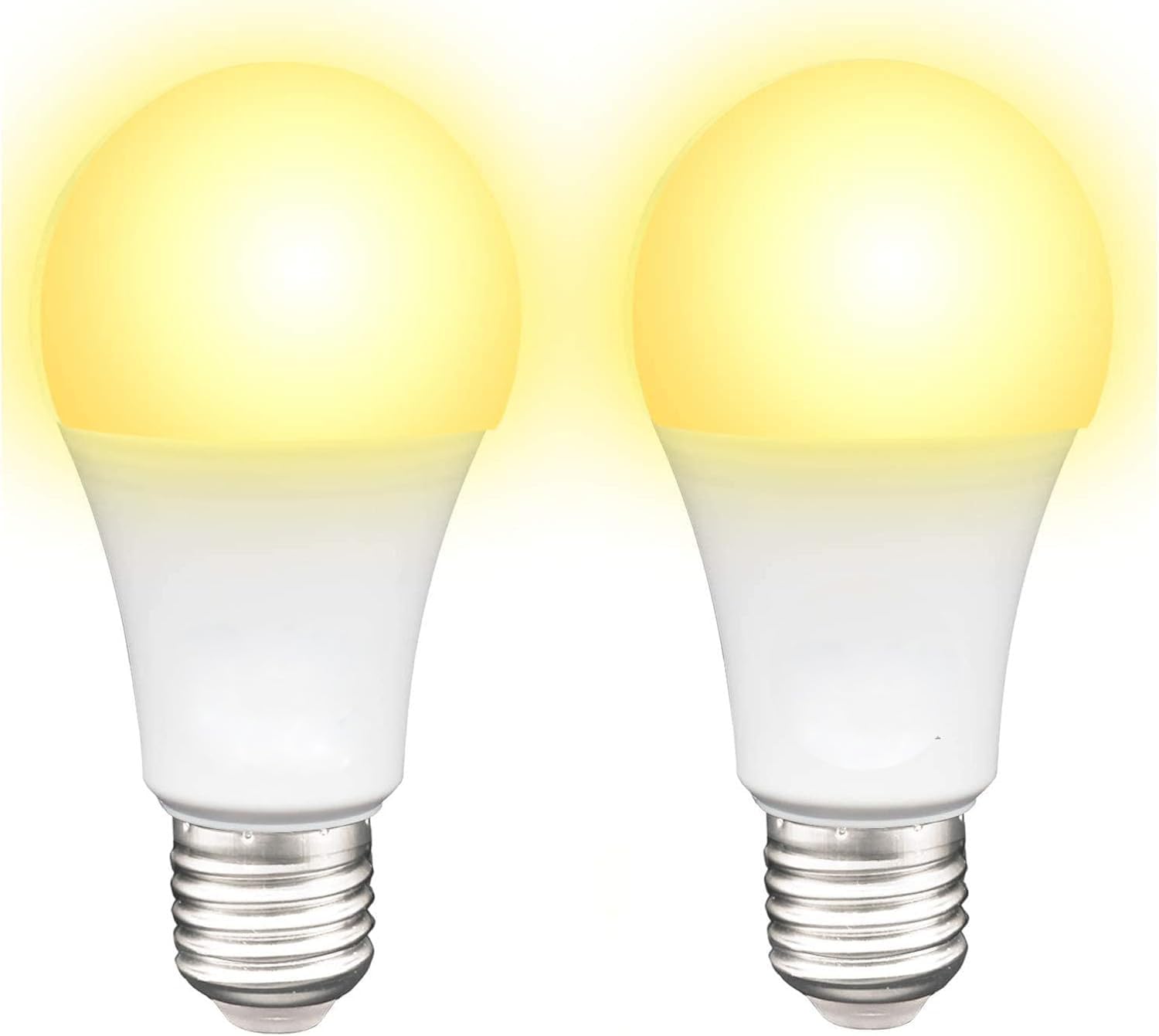 2 Pack Super Bright E27 LED Bulbs 15W Warm White Frosted 3000K A70 ...