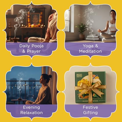 Image of Combo Pack of 2 Natural Incense Cones, Aromatherapy Pack 80 Organic Dhoop for Pooja | Eucalyptus and Khus+2 Free Ceramic Holder | Dhoopbatti |Sulphur & Charcoal Free | 100% Organic