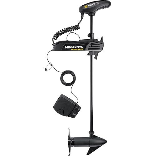 Minn Kota PowerDrive Bow-Mount Electric Trolling Motor – 45 Lb. Thrust, 48 in. Shaft, Freshwater