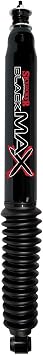 SkyjackerShock, Black Max, Twintube, 0 to 2 in Lift, Steel, Black Paint, Front, Various Applications, Each