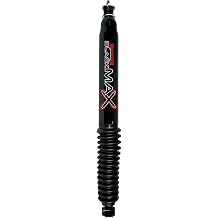 SkyjackerShock, Black Max, Twintube, 0 to 2 in Lift, Steel, Black Paint, Front, Various Applications, Each