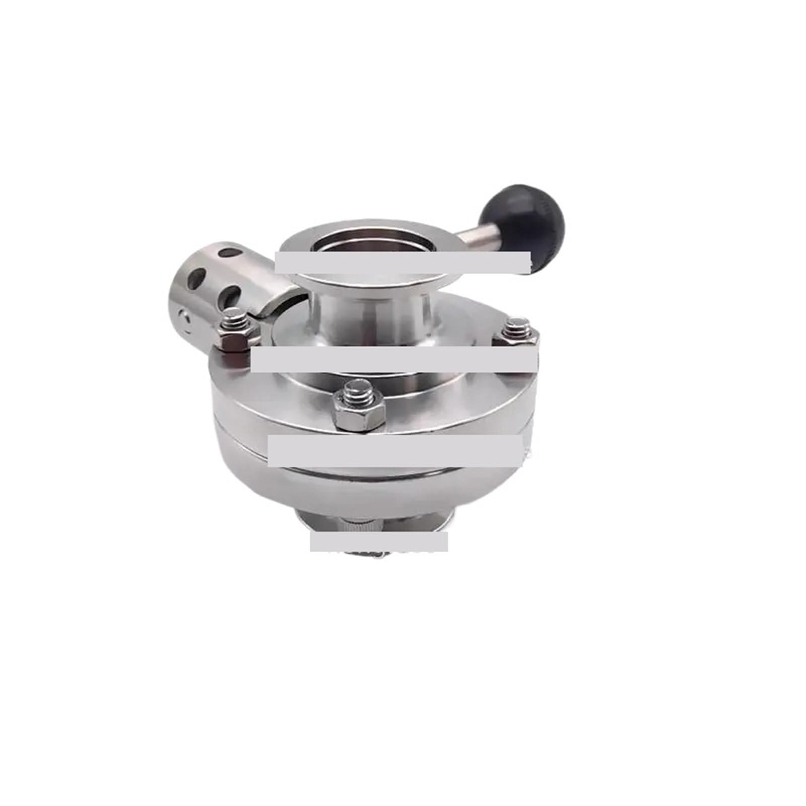 1 sztuk 304 ze stali nierdzewnej KF16 KF25 KF40 KF50 Zawór motylkowy Ręczny Próżniowy Regulator przepływu cięcia (KF40)