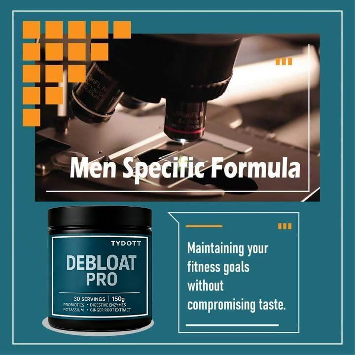 Miniatura 5 de TYDOTT Debloat Pro - Suplemento de deshinchamiento diario para hombres, reduce la hinchazón facial, revela una línea de mandíbula definida, contiene