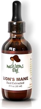 Lions Mane Lions Mane Mushroom Supplement for Memory, Focus & Clarity Dual Extract for Best Benefits Brain Health, Gut Health, Immune Boost Non-GMO, Gluten Free, Vegan 2 Fl Oz