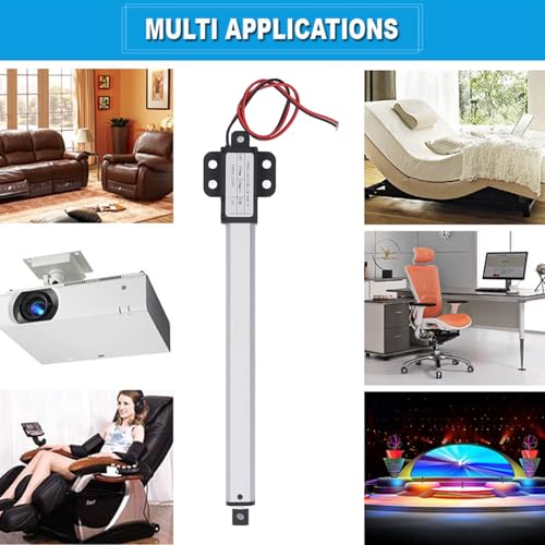 Actuador Lineal Eléctrico tipo mini motor DC 24V versátil 2