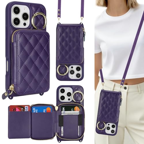 Coque iPhone 16 Pro antichoc violette pour éviter les bris d'écran et pertes