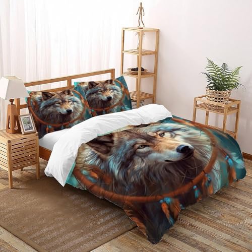 Housse de couette loup douce et confortable contre le froid nocturne - 2