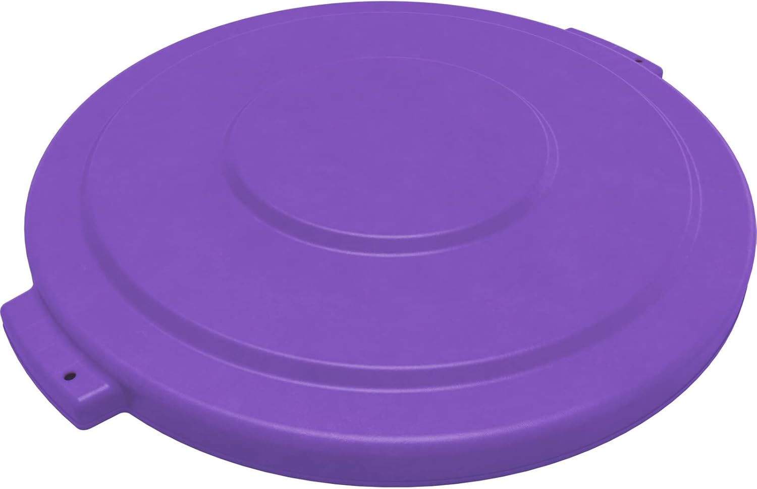 SPARTA Bronco Lid for 20 Gal. Trash Can, Durable, Food-Safe, NSF and HACCP-Compliant, Lid for Commercial Use (Container Sold Separately – Fits Bronco Only), Polyethylene, 20 Gallon, Purple (Pack of 6)
