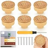 【Vielseitige Verwendung】Möbelknöpfe holz können auf Kommoden, Küchen, Schlafzimmern, Wohnzimmern Schubladen, Schuhschränken, Bücherregalen, Schubladen, Badezimmern, Arbeitszimmern, Schlafsälen, Büros und überall dort verwendet werden, wo Sie eine bessere, komfortablere Atmosphäre schaffen wollen. Der klassische runde Stil mit schönen Mustern kann Ihren Möbeln eine moderne Note verleihen