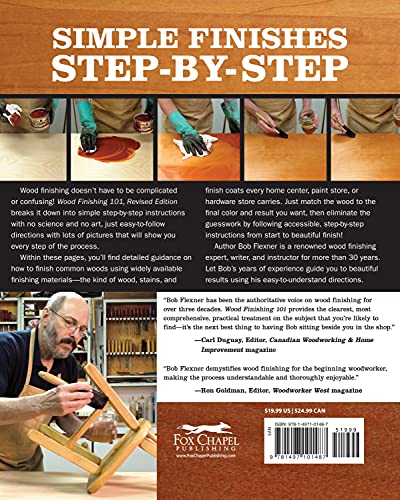 Wood Finishing 101, Revised Edition: The Step-By-Step Guide (Fox Chapel Publishing) Simple Finishes with Beginner-Friendly Instructions, Photos, Helpful Tips, and Advice for Woodworkers and Hobbyists - Image 2