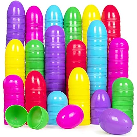 Giraffe 2100 Pack Plastic Easter Eggs Empty I Plastic Easter Eggs Bulk Assortment for Easter Basket Stuffers for Boys & Girls I Plastic Eggs Fillable with Candy Treats I Perfect for Easter Eggs Decor Cover