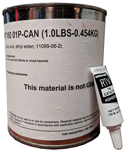 MOMENTIVE RTV60-1P RTV 60 Silicone, Two-Part (Ratio 200:1), Red, Pourable, High Temperature, SS4155-1P Primer Required