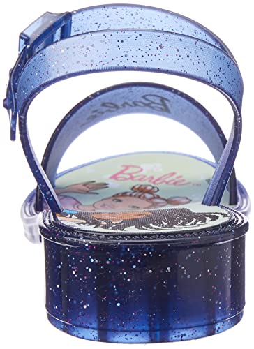 Sandália Barbie Style, Grendene Kids, Criança Unissex, Azul Glitter, 30