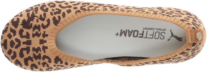 PUMA Womens Iliana Ballerina Leopard Ballet Flats Casual - Brown - Size 8 M - Image 4