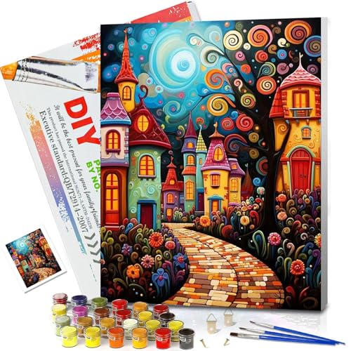 Peinture par numéros pour adultes JATOK : créez votre propre décoration murale de salon
