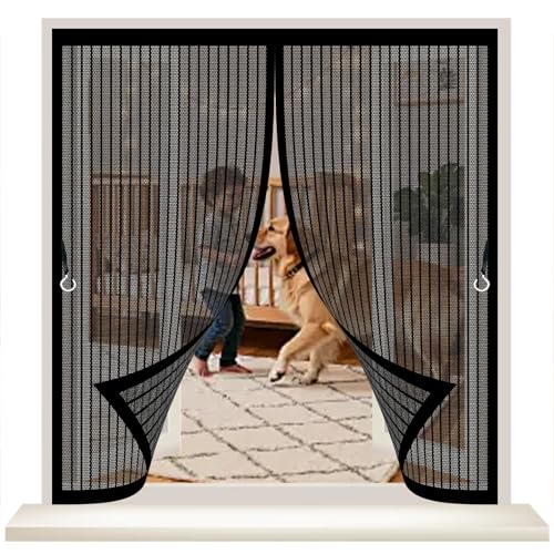 Rideau anti mouche haut de gamme à fermeture automatique 130x142 cm - 2