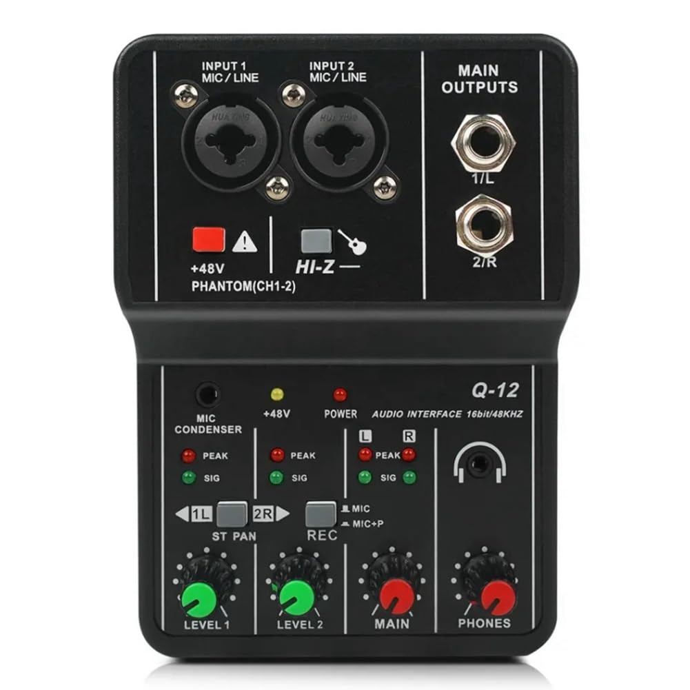 Carte son de mixage audio pour guitare électrique et PC - 8