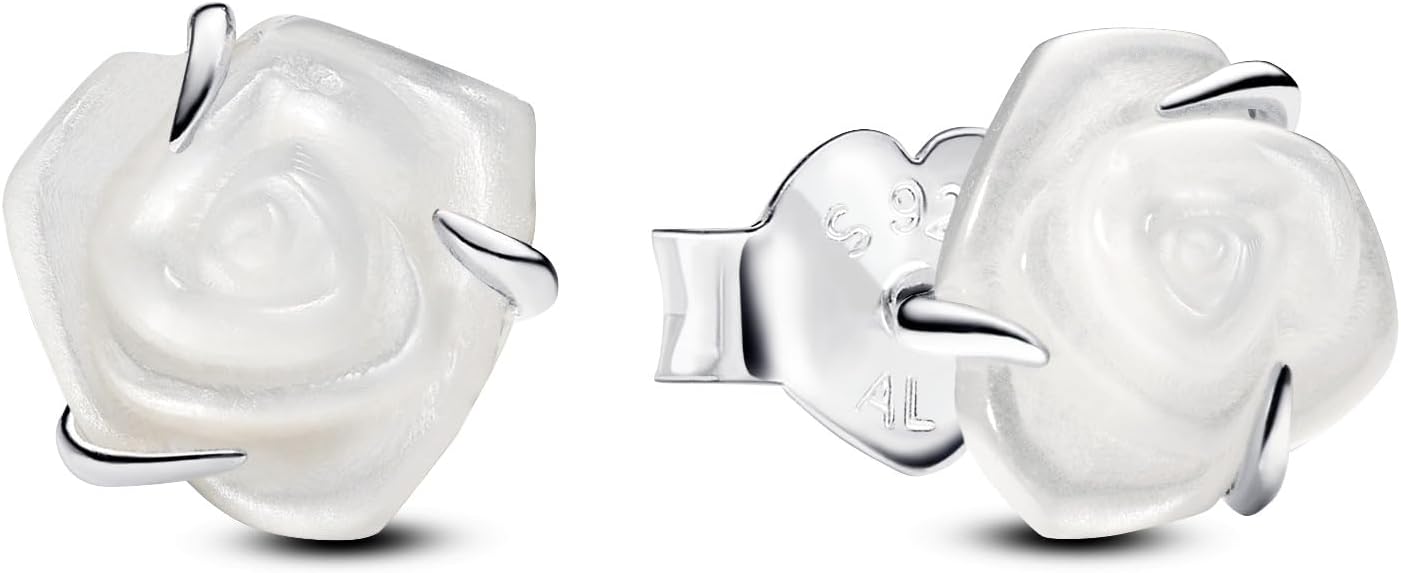 Mother and daughter split heart silver dangle with clear cubic zirconi Pandora Moments Doppelanhänger Rosenherz、Sterlingsilber。, スターリングシル