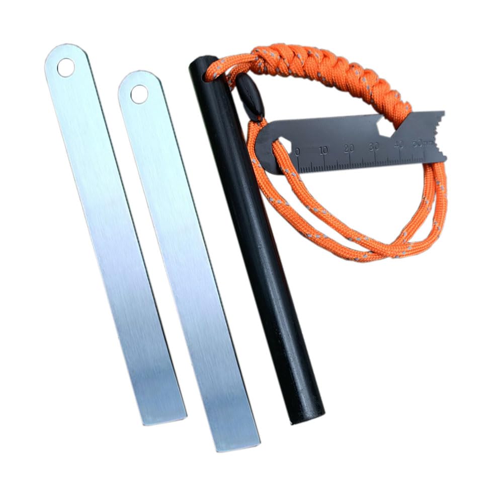 Natural Agate Fire Starter - Traditional Flint & Char Cloth For Camping