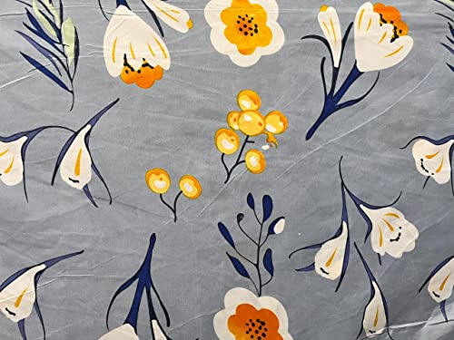 Image of Prime Collection 180 TC Cotton-Blend Single Size(90x60) Inch 1 Bedsheet with 1 Pillow Covers Single Bedsheet for Single Bed (Ocean LiteBlue)