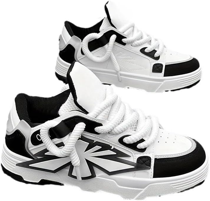 Men's Comfortable Lace-Up Walking Shoes - Non-Slip Casual Sneakers for Everyday Wear & Outdoor Activities