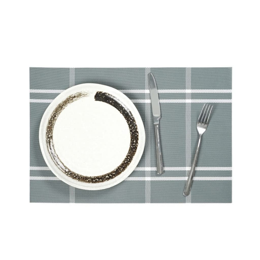 Tischset, PVC-gewebt, Western-Essset, europäisch gestreift, kariert, Tischset, Wärmedämmmatte (Farbe: D, Größe: 45 x 30 cm) (D 45 x 30 cm) (D 45 x 30 cm)