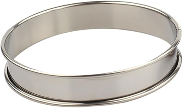 1pc Stainless Steel Pizza Saucing Ring Deep Baking Tool for Adding Veggies Cheese and More Kitchen Bakeware for Home and Professional Use