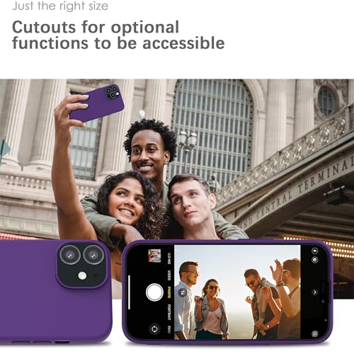 YATWIN Silicone Case for iPhone 12 Mini - Purple - Image 6