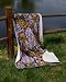 Lavender Camo Sherpa Mink Throw Style Blanket - 50" x 70"