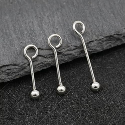Pendentif perle en argent avec vis à tête sphérique A2576 finition or 10mm x3 - 2
