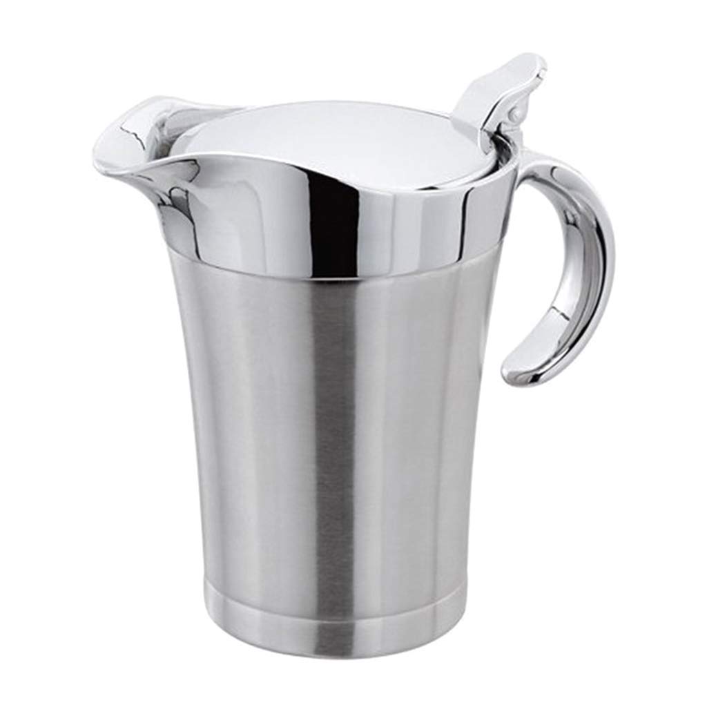 2 Stück 750ml Edelstahl Isolierter Sauciere Saucenbecher Sauce Schüssel mit Deckel