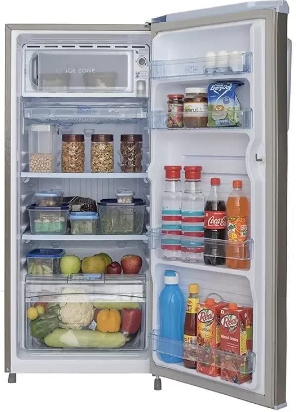 Image of Candy 225 L 2 Star Direct-Cool Single Door Refrigerator (CSD2252MS, Moon Silver, 2022 Model)