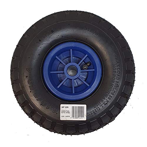Maypole 260 mm Replacement Pneumatic Rubber/Plastic Wheel For Jockey Wheels Tyre Width 70 mm Diameter 260 mm 136 kg Max Static Load